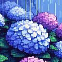 Rainy Hydrangea